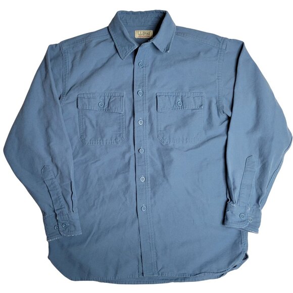 L.L. Bean Men's Medium Heavyweight Chamois Shirt Lot Of 4 In Assorted Colors - Picture 11 of 16